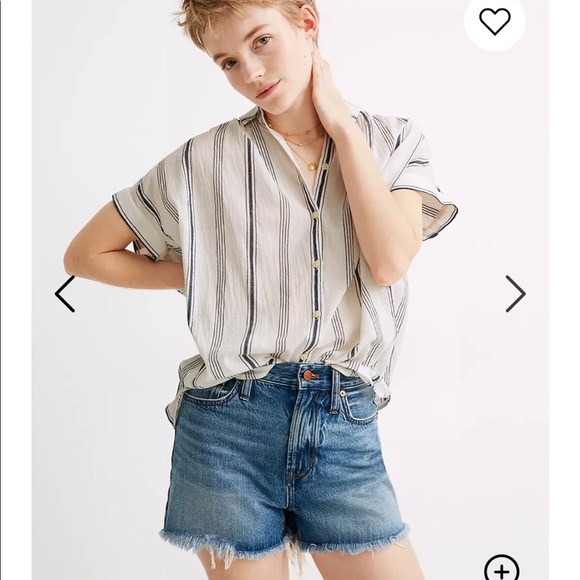 Madewell Tops - Madewell striped central shirt